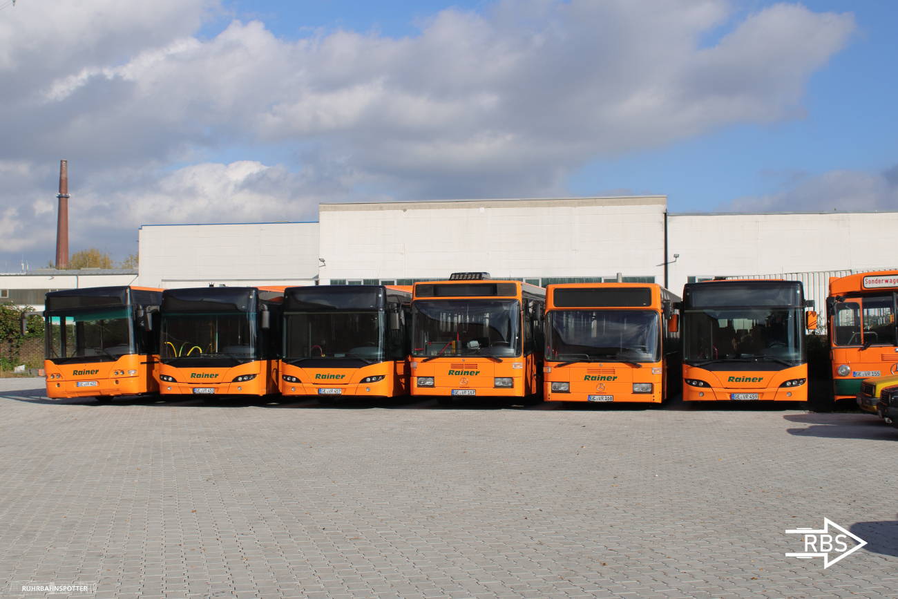 Gelsenkirchen, Neoplan N4421/3 Centroliner # GE-VR 422; Gelsenkirchen, Neoplan N4522 Centroliner Evolution # GE-VR 453; Gelsenkirchen, Neoplan N4522 Centroliner Evolution # GE-VR 457; Gelsenkirchen, Mercedes-Benz O405GNÜ # GE-VR 167; Gelsenkirchen, Mercedes-Benz O405GN2 # GE-VR 168; Gelsenkirchen, Neoplan N4522 Centroliner Evolution # GE-VR 459