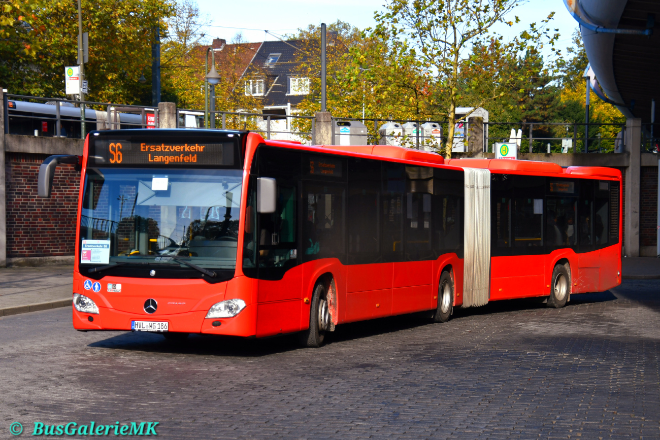 Nauen, Mercedes-Benz Citaro C2 G # HVL-WG 186