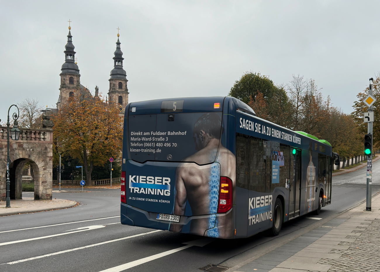 Fulda, Mercedes-Benz Citaro C2 Hybrid # FD-RB 2301