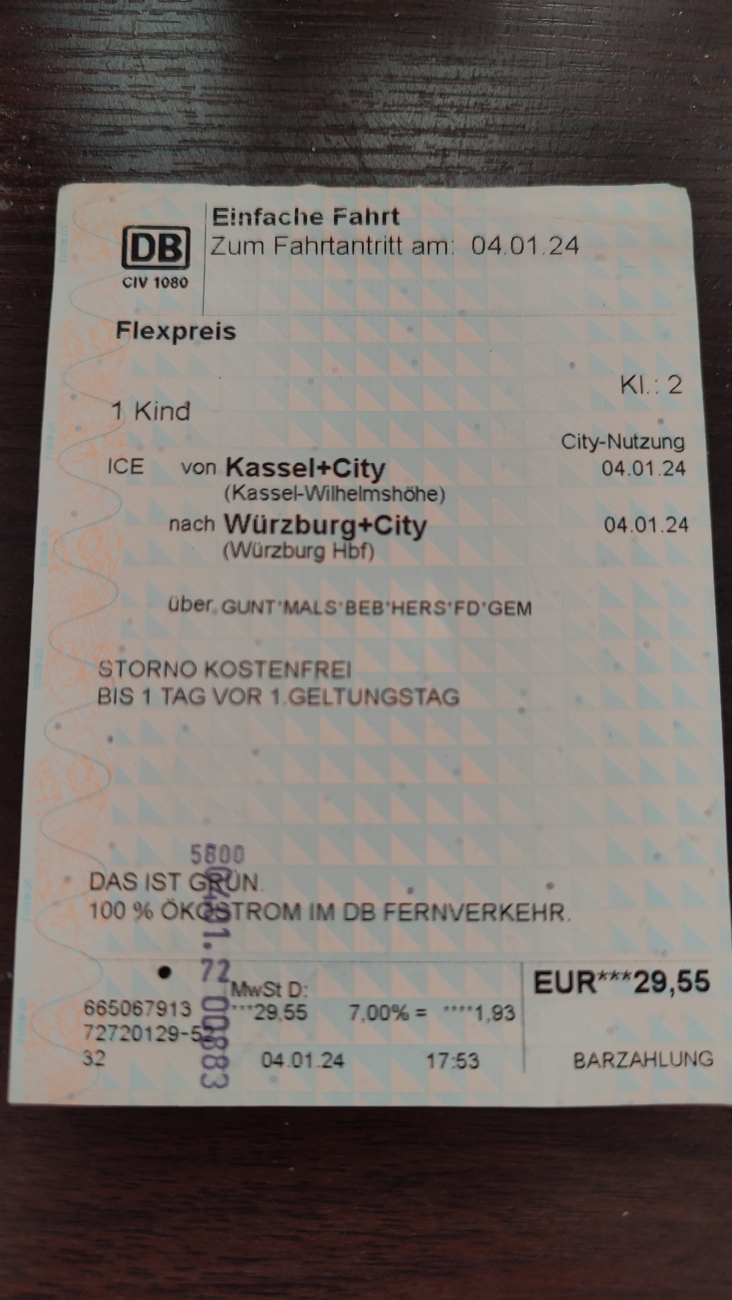Tickets (all); Frankfurt am Main — Tickets DB