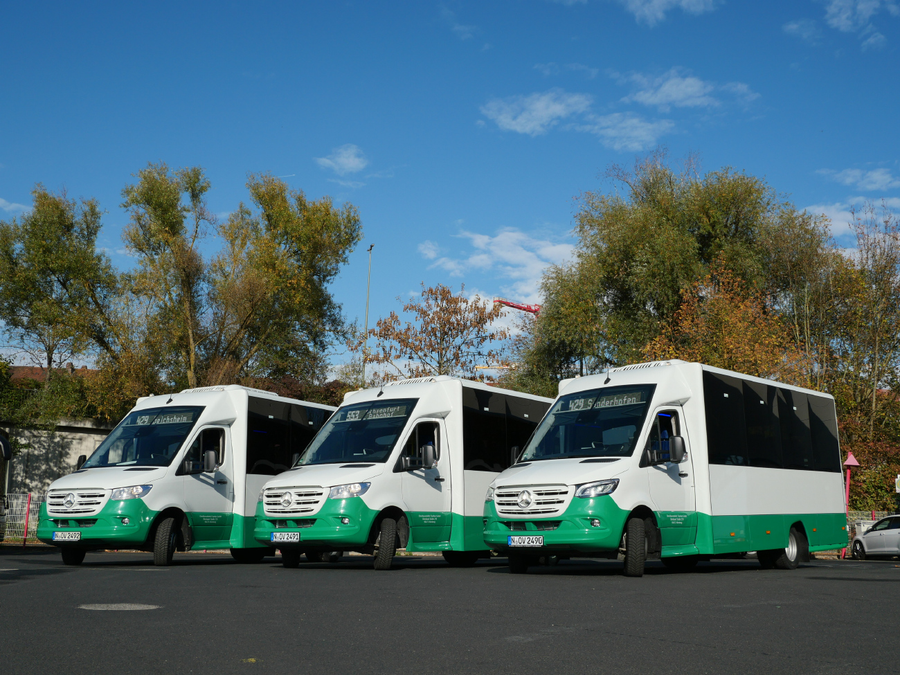 Nuremberg, Steinborn (MB Sprinter) # N-OV 2490; Nuremberg, Steinborn (MB Sprinter) # N-OV 2491; Nuremberg, Steinborn (MB Sprinter) # N-OV 2492