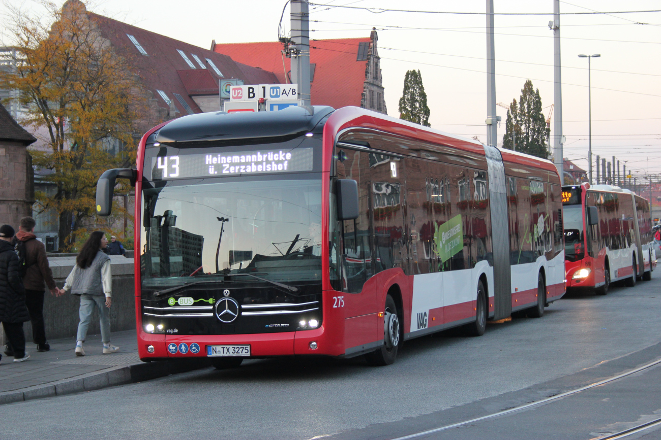 Nuremberg, Mercedes-Benz eCitaro G # 275