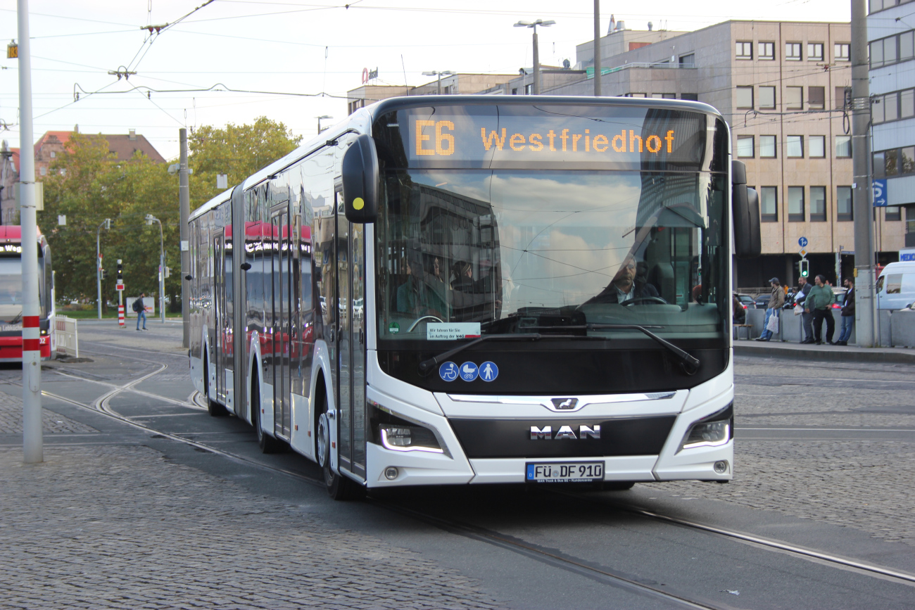 Fürth, MAN 18C Lion's City NG360 EfficientHybrid nr. FÜ-DF 910