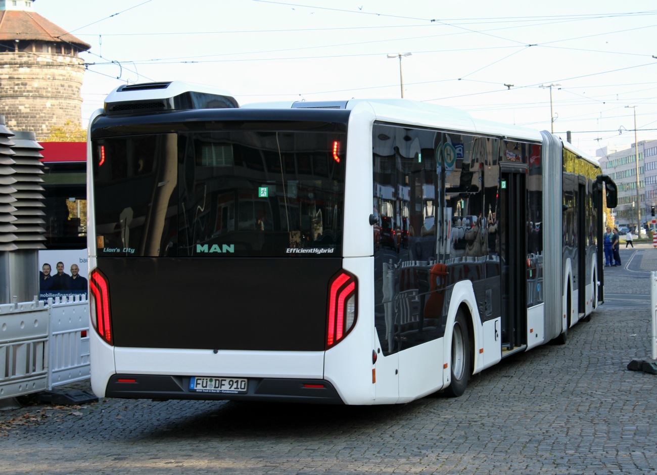 Fürth, MAN 18C Lion's City NG360 EfficientHybrid # FÜ-DF 910