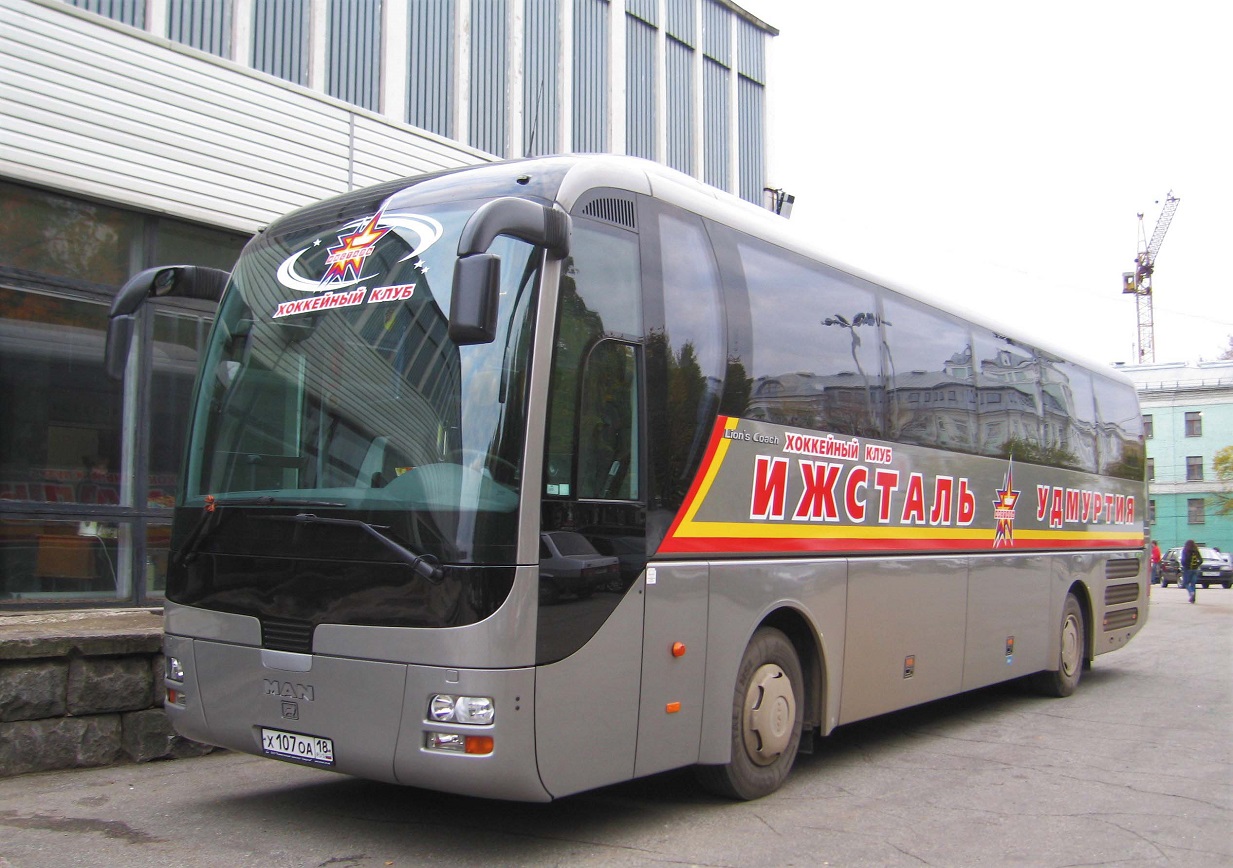 Izhevsk, MAN R07 Lion's Coach RHC414 # Х 107 ОА 18