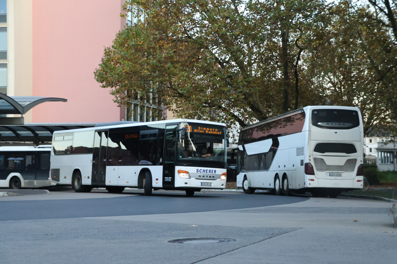 Simmern (Hunsrück), Setra S415LE business # SIM-SR 421; Simmern (Hunsrück), Setra S531DT # SIM-SR 867