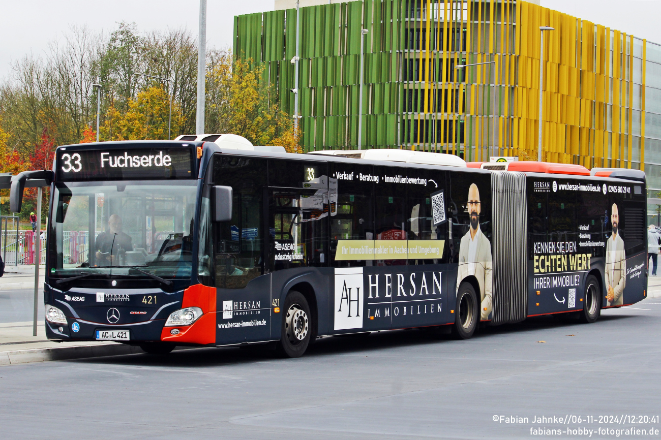 Aachen, Mercedes-Benz Citaro C2 G # 421