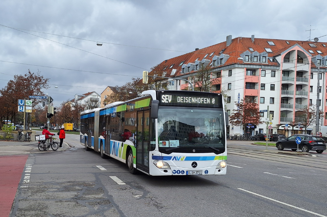 Augsburg, Mercedes-Benz Citaro C2 G Hybrid # A-SM 3711