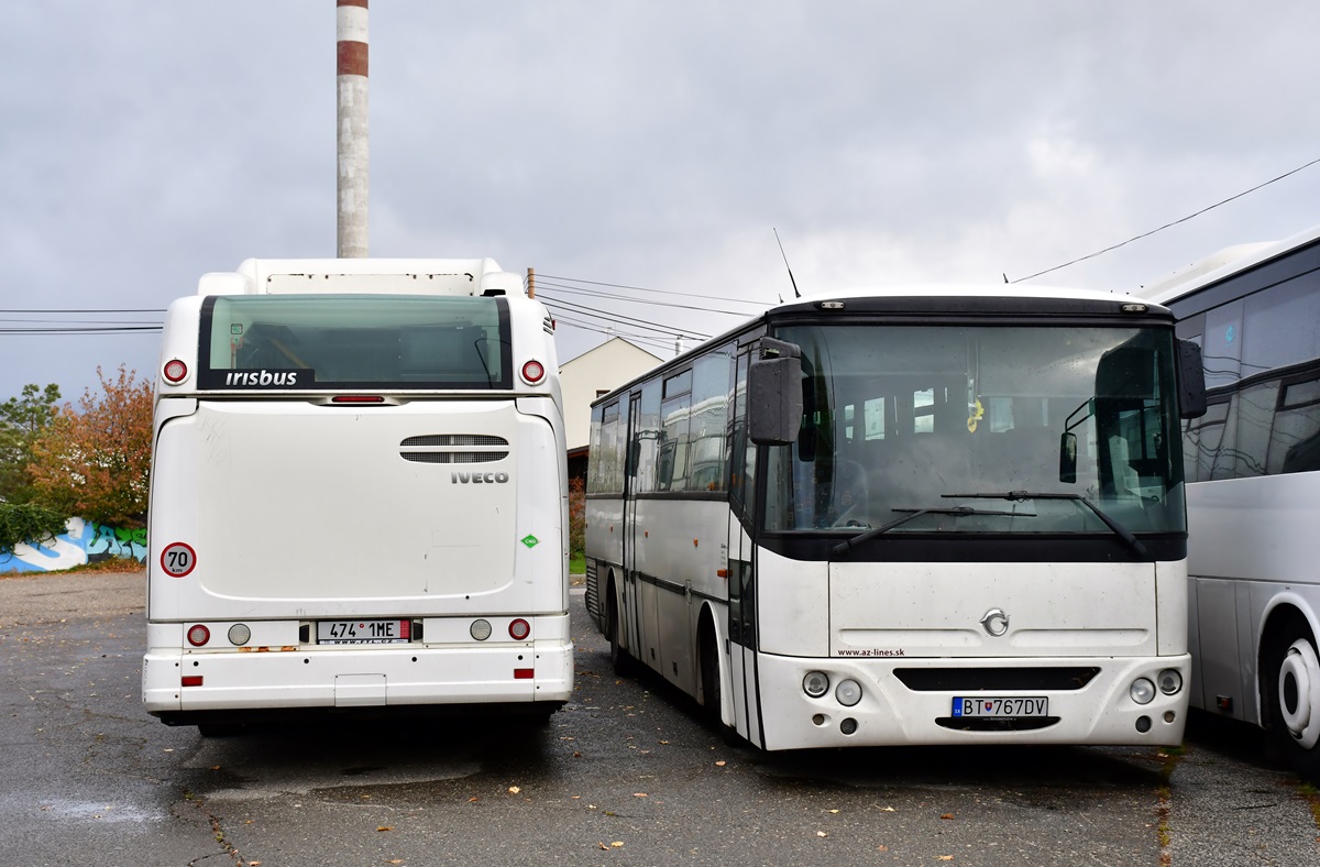 Nitra, Irisbus Axer 12M # BT-767DV; Nitra, Irisbus Citelis 12M CNG # 474 1ME