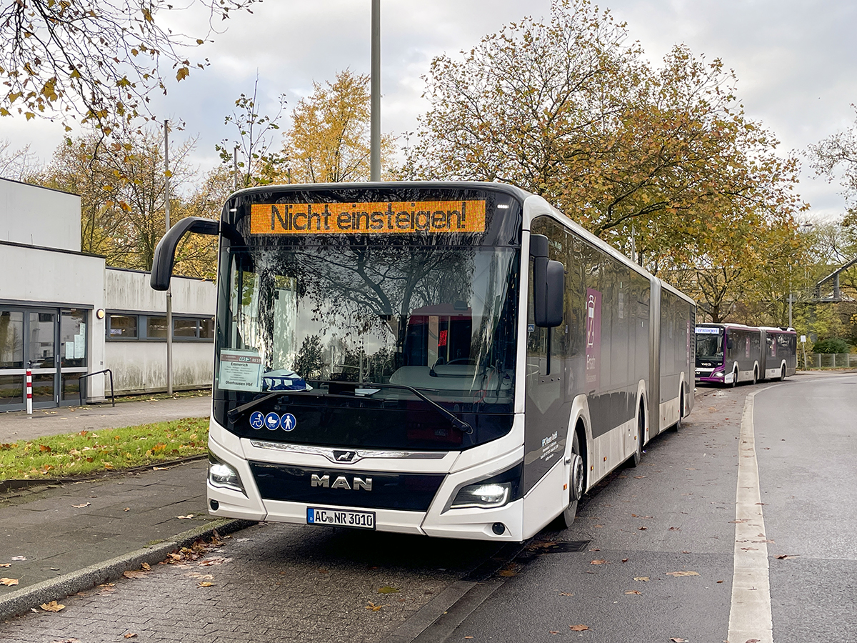 Aachen, MAN 18C Lion's City NG360 # AC-NR 3010; Oberhausen — Ersatzverkehr Generalsanierung Oberhausen — Emmerich