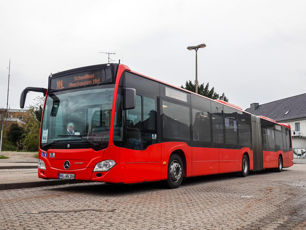 Nauen, Mercedes-Benz Citaro C2 G # HVL-WG 186; Oberhausen — Ersatzverkehr Generalsanierung Oberhausen — Emmerich