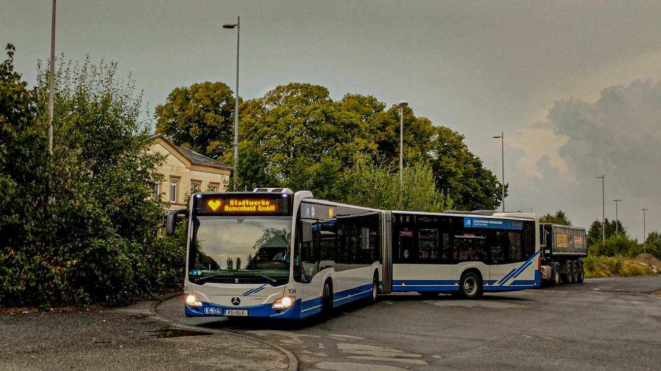 Remscheid, Mercedes-Benz Citaro C2 G Hybrid # 104