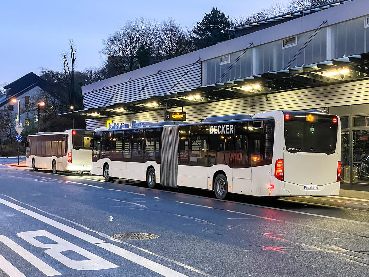 Siegburg, Mercedes-Benz Citaro C2 G # 91; Bergheim — Zugentgleisung — SEV/BNV Köln-Horrem-Düren-Aachen