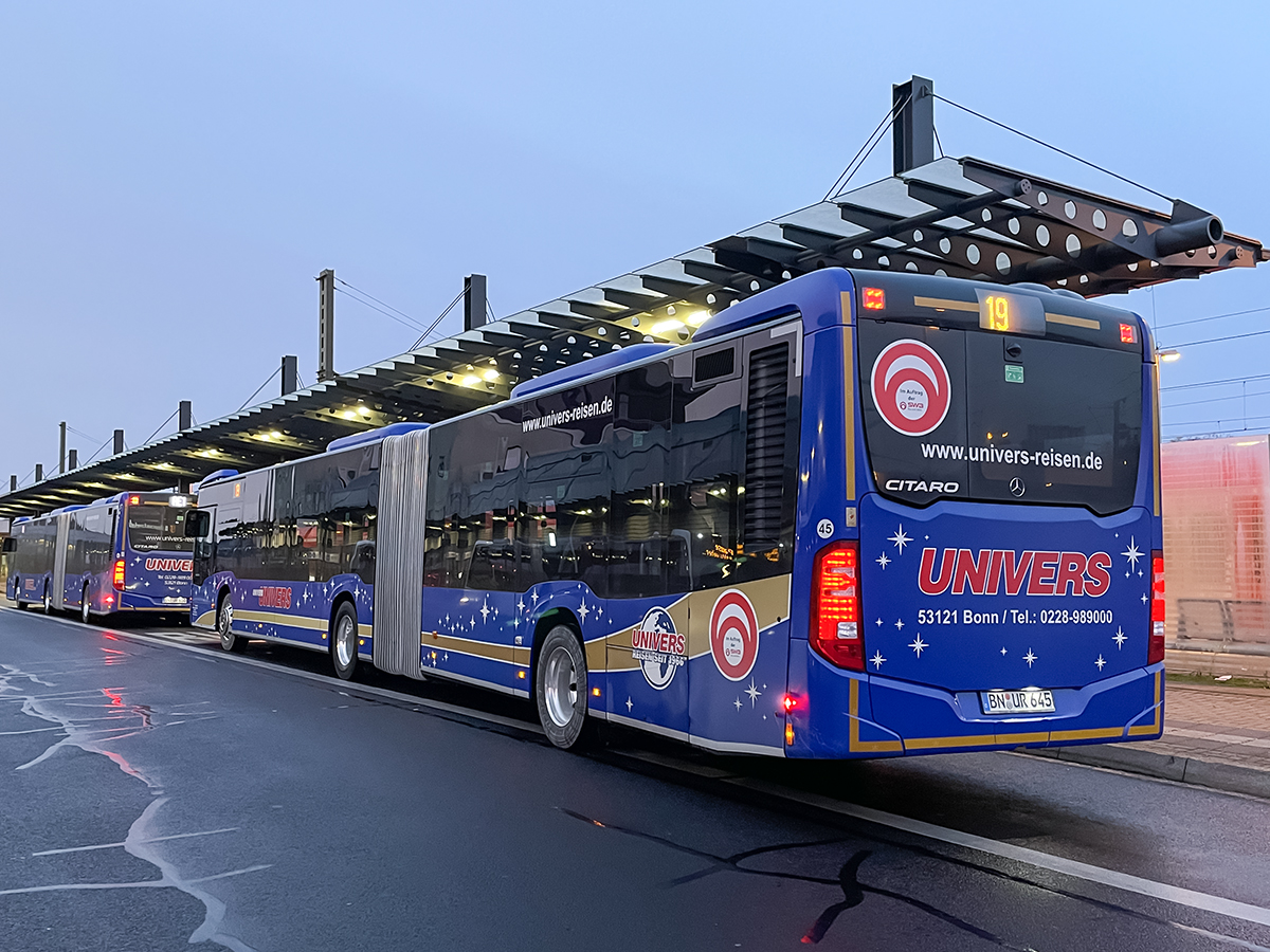 Bonn, Mercedes-Benz Citaro C2 G # 45; Bergheim — Zugentgleisung — SEV/BNV Köln-Horrem-Düren-Aachen