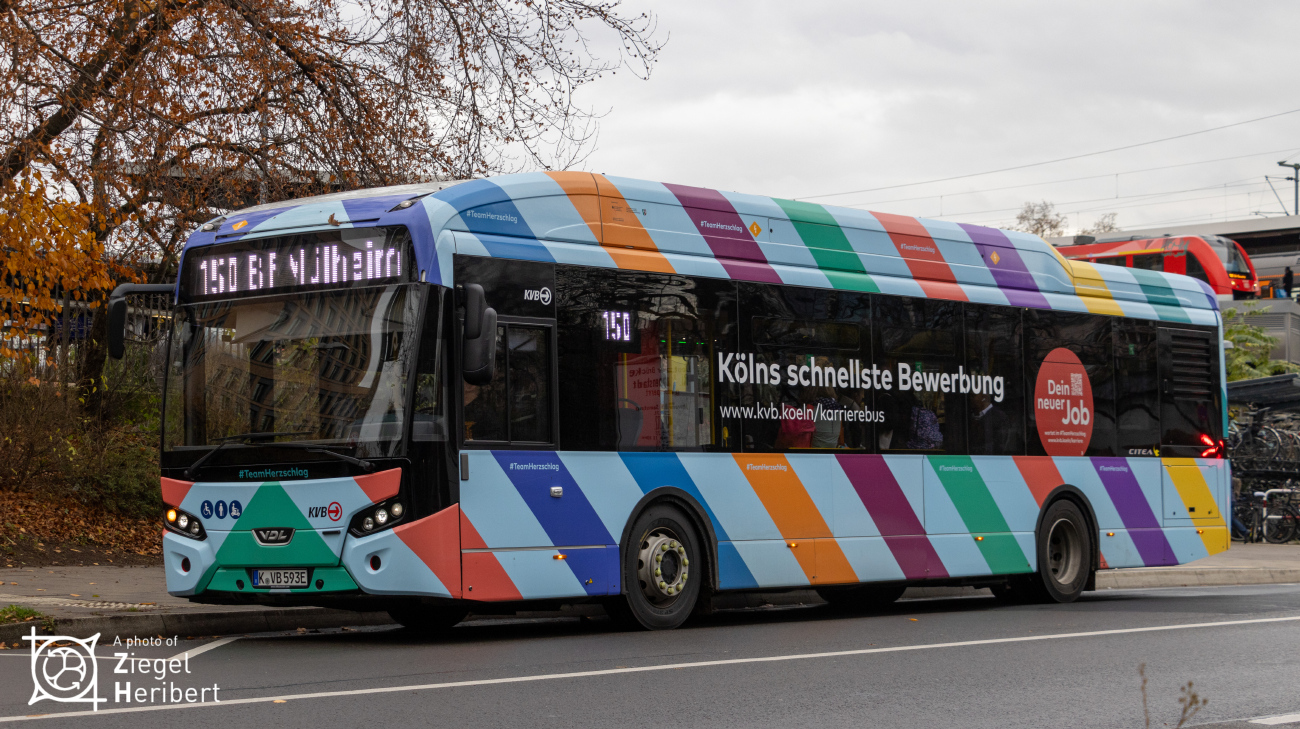 Cologne, VDL Citea II SLF-120 Electric # 593
