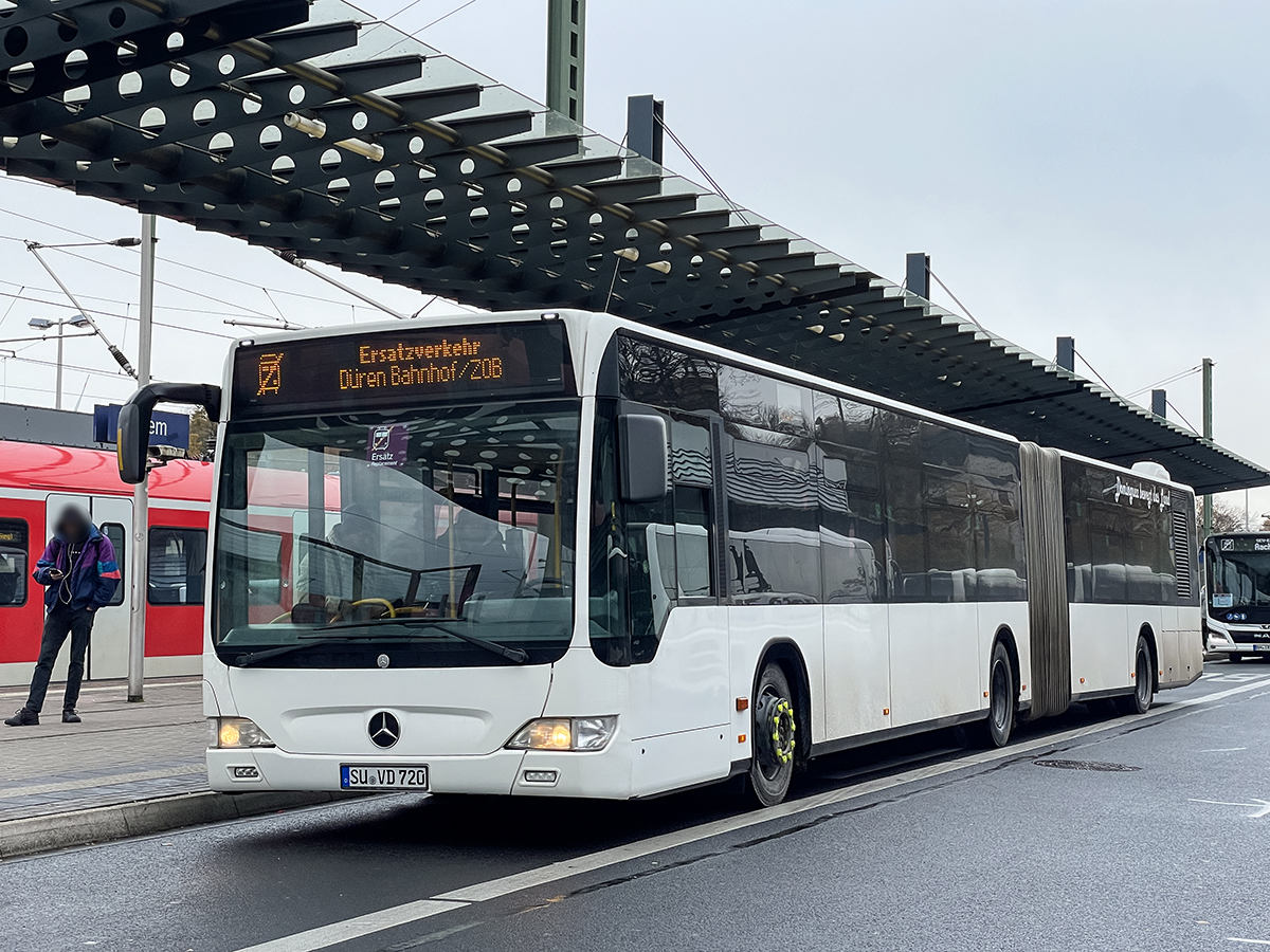 Siegburg, Mercedes-Benz O530 Citaro Facelift G # 20; Bergheim — Zugentgleisung — SEV/BNV Köln-Horrem-Düren-Aachen