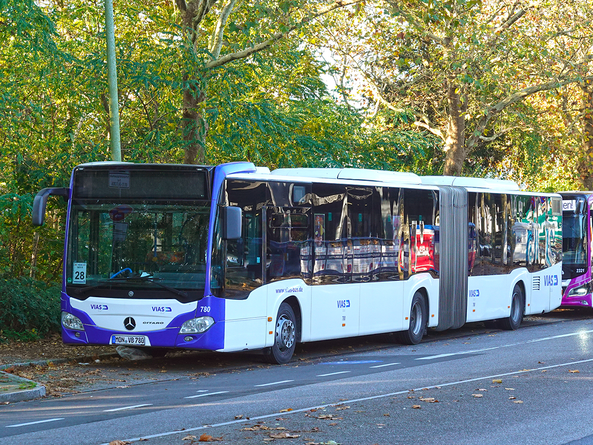 Düren, Mercedes-Benz Citaro C2 G # 780; Oberhausen — Ersatzverkehr Generalsanierung Oberhausen — Emmerich