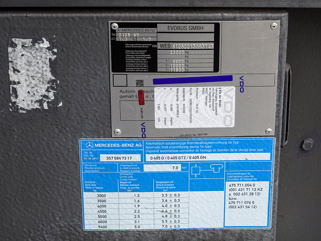 Gelsenkirchen, Mercedes-Benz O405GNÜ # GE-VR 167