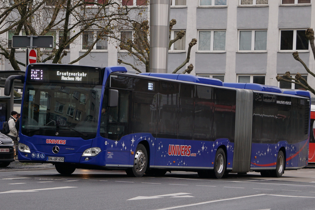 Bonn, Mercedes-Benz Citaro C2 G # 50; Bergheim — Zugentgleisung — SEV/BNV Köln-Horrem-Düren-Aachen
