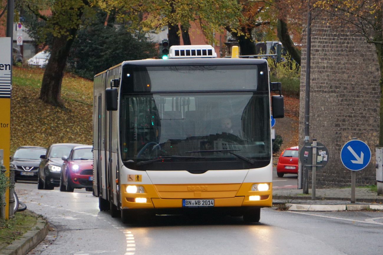 Bonn, MAN A23 Lion's City G NG313 # BN-WB 2014; Bergheim — Zugentgleisung — SEV/BNV Köln-Horrem-Düren-Aachen