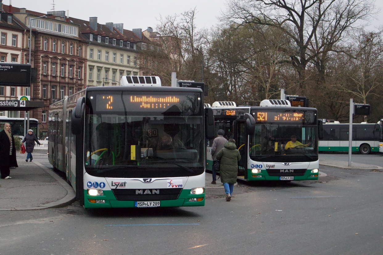 Karlstadt am Main, MAN A23 Lion's City G NG323 # MSP-LY 289; Karlstadt am Main, MAN A23 Lion's City G NG323 # MSP-LY 288