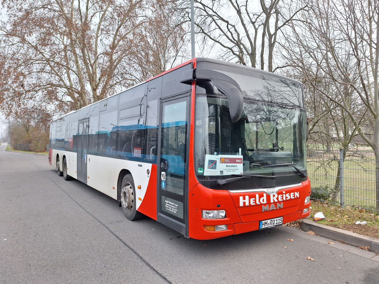 Hameln, MAN A44 Lion's City L LE NL323-15 # HM-RQ 115; Worms — SEV Worms — Bensheim ("Nibelungenbahn")