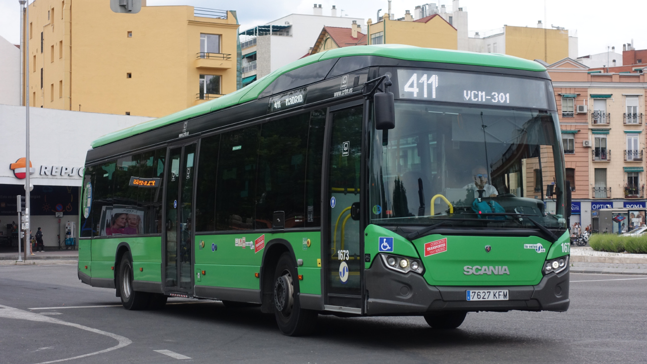 Madrid, Scania Citywide LE 12M Hybrid # 1673