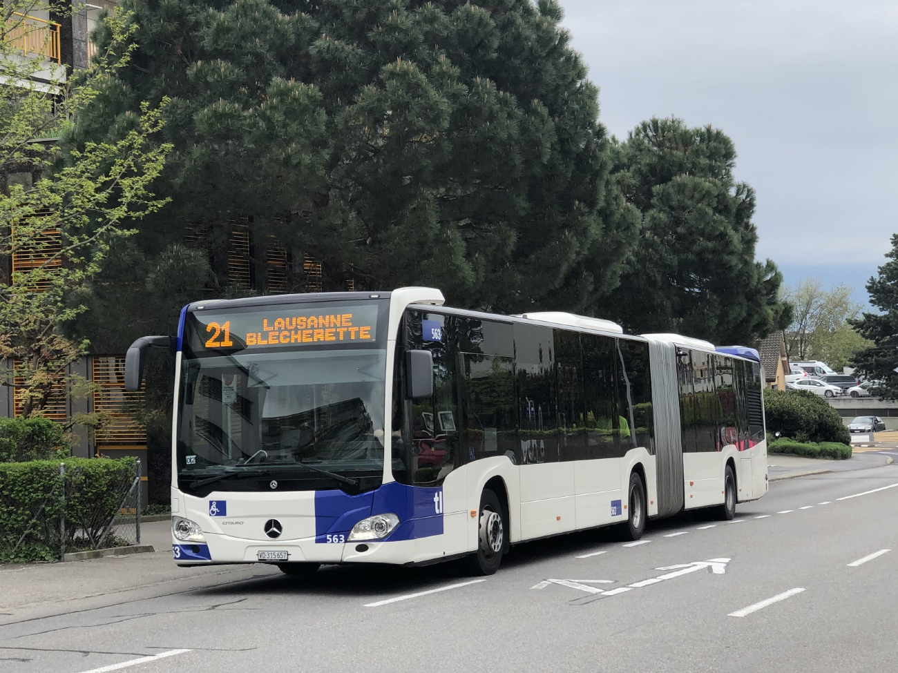 Lausanne, Mercedes-Benz Citaro C2 G # 563