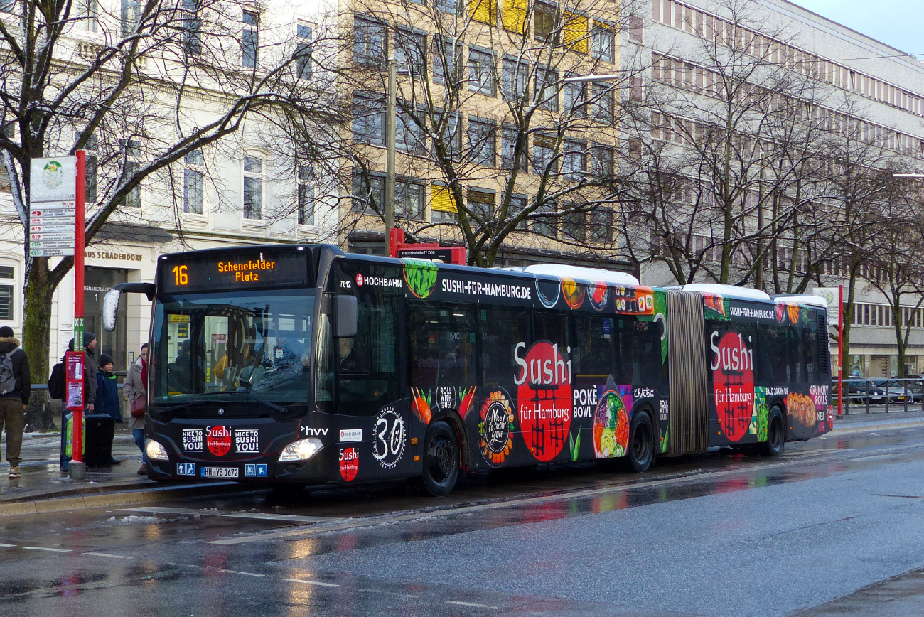 Hamburg, Mercedes-Benz Citaro C2 G # 7612