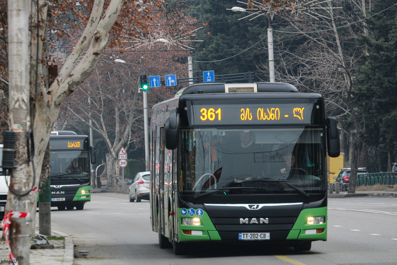 Tbilisi, MAN A47 Lion's City M NL293-10,5 # TT-202-CB; Tbilisi, MAN A47 Lion's City M NL293-10,5 # TT-184-CB