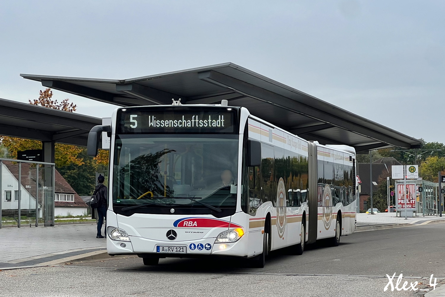 Neu-Ulm, Mercedes-Benz Citaro C2 G Hybrid # A-RV 121