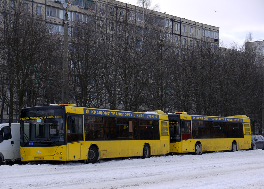 Kyiv, MAZ-203.065 # 7168; Kyiv, MAZ-203.065 # 7161