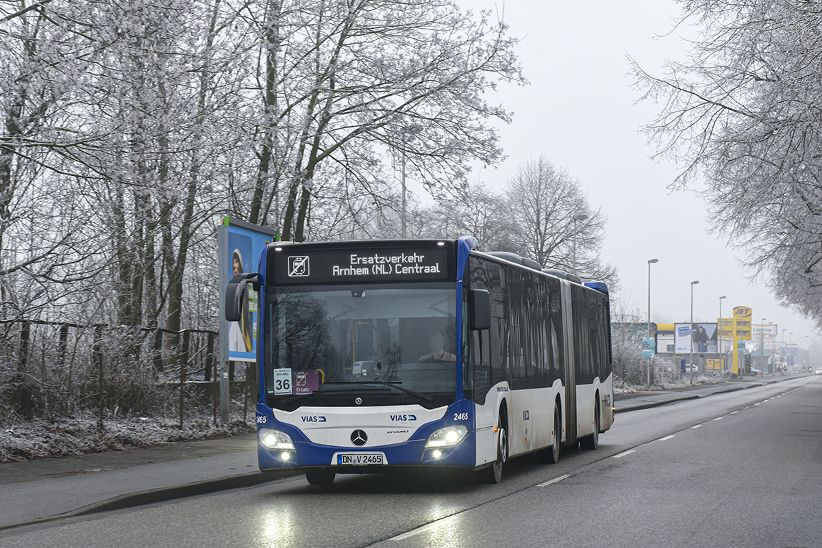 Düren, Mercedes-Benz Citaro C2 G # 2465; Oberhausen — Ersatzverkehr Generalsanierung Oberhausen — Emmerich