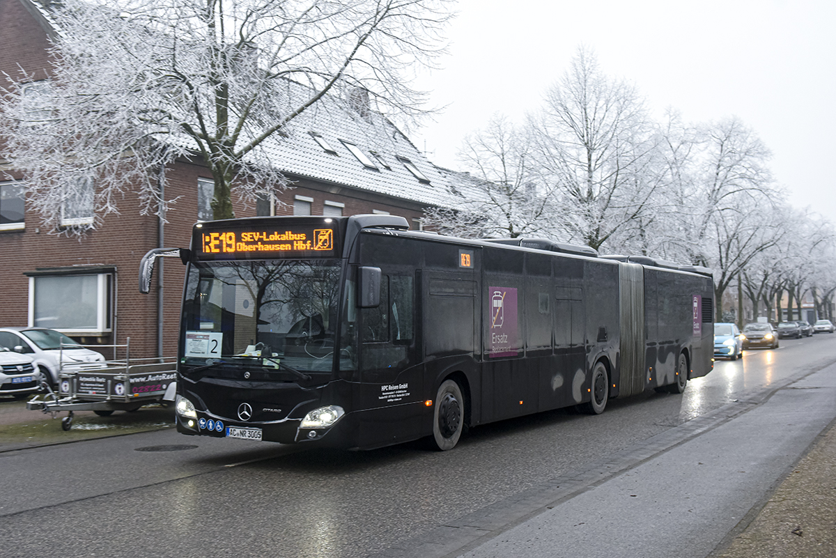 Aachen, Mercedes-Benz Citaro C2 G # AC-NR 3005; Oberhausen — Ersatzverkehr Generalsanierung Oberhausen — Emmerich