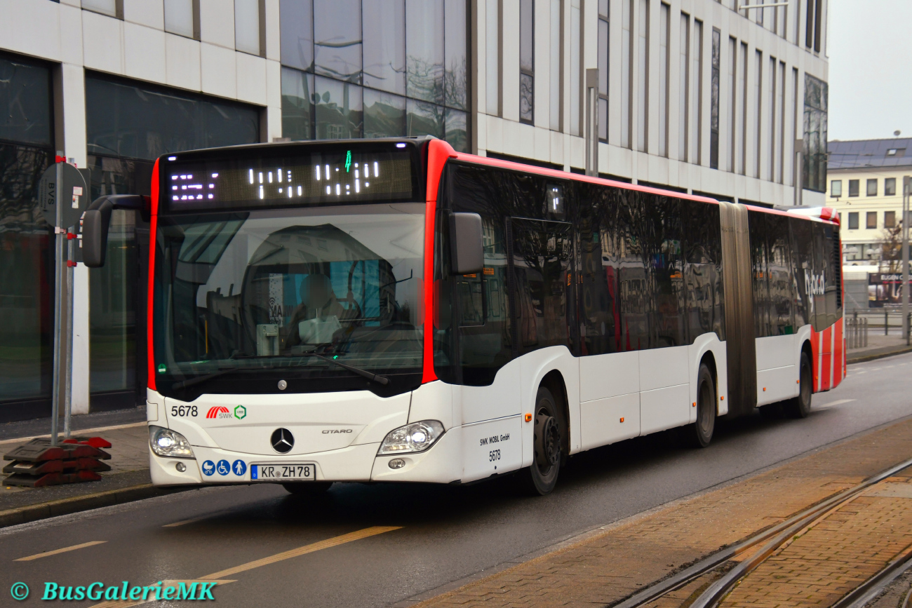Krefeld, Mercedes-Benz Citaro C2 G Hybrid # 5678