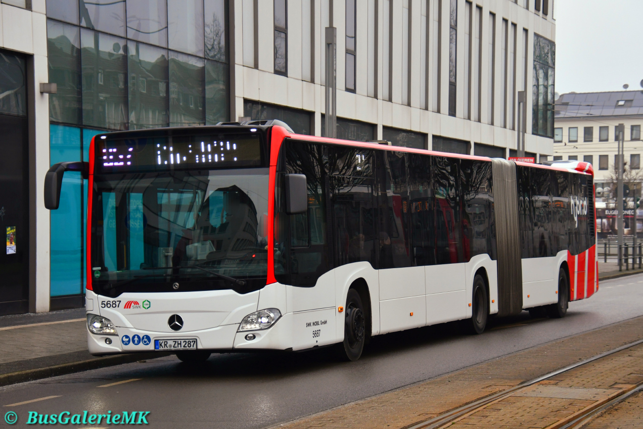 Krefeld, Mercedes-Benz Citaro C2 G Hybrid # 5687