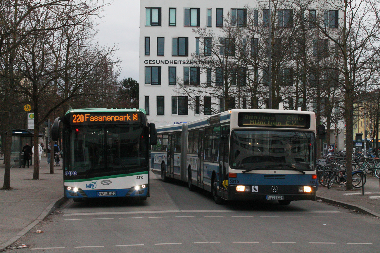 Munich, Mercedes-Benz O405GN1.5 # 5815; Ebersberg, Solaris Urbino IV 12 mild hybrid # 2210