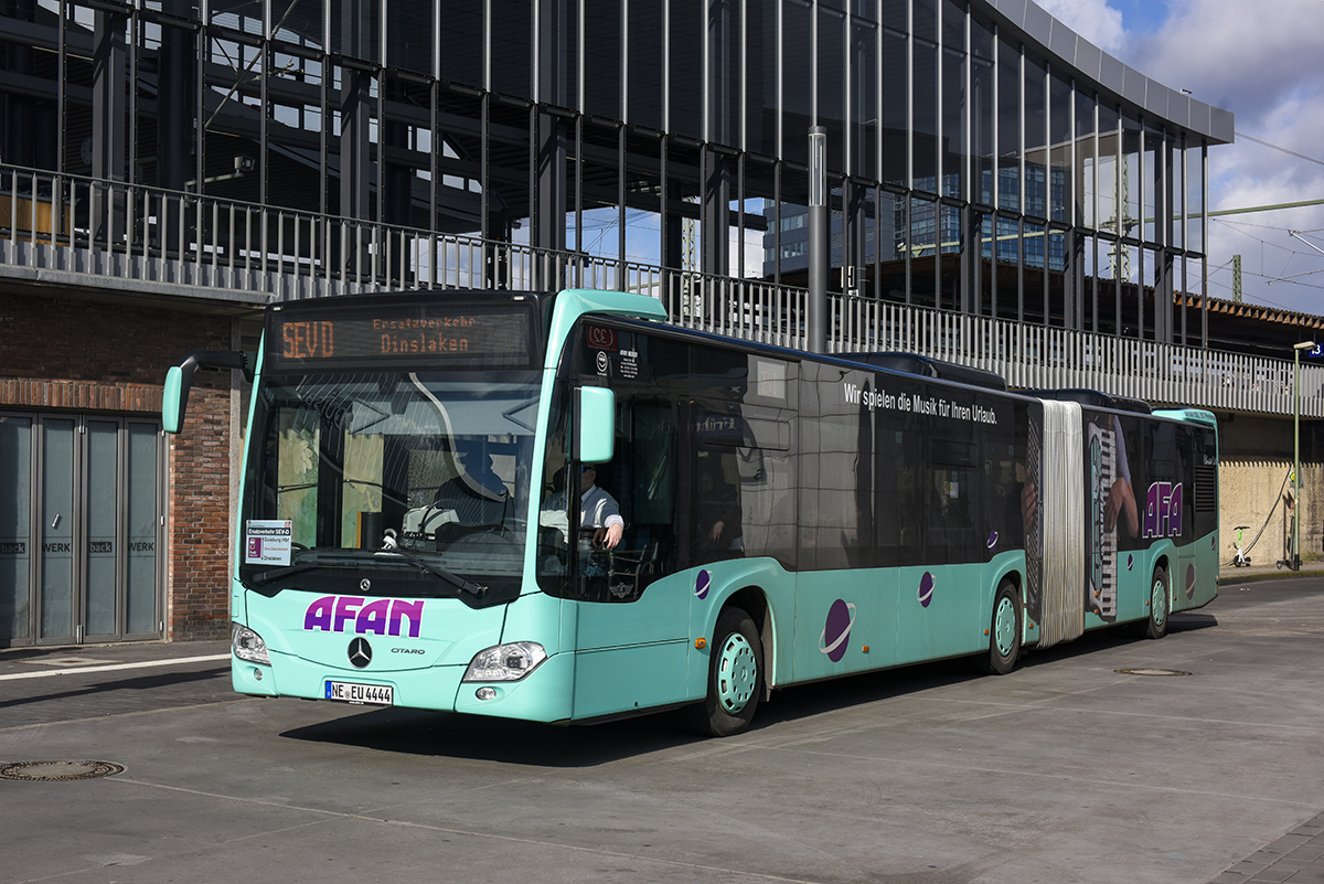 Dormagen, Mercedes-Benz Citaro C2 G # NE-EU 4444; Oberhausen — Ersatzverkehr Generalsanierung Oberhausen — Emmerich
