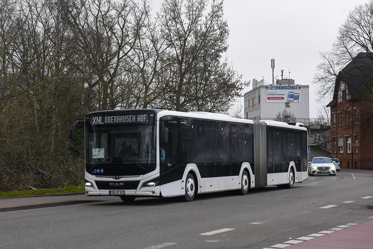 Freudenstadt, MAN 18C Lion's City NG360 EfficientHybrid # FDS-ST 872; Oberhausen — Ersatzverkehr Generalsanierung Oberhausen — Emmerich