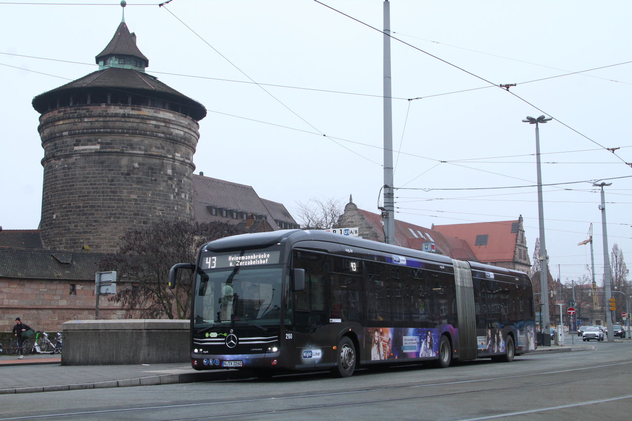 Nuremberg, Mercedes-Benz eCitaro G # 260