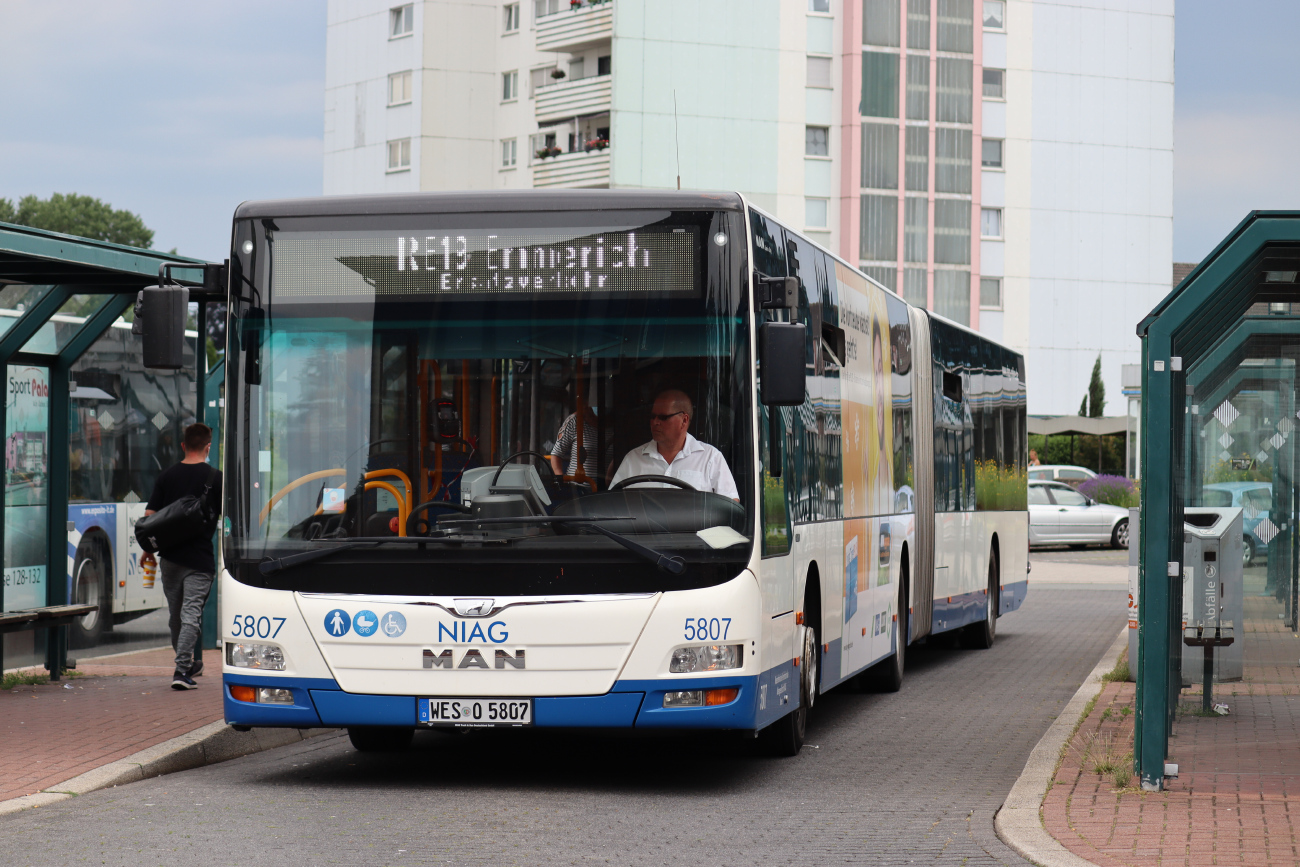 Moers, MAN A40 Lion's City GL NG323 # 5807; Oberhausen — Ersatzverkehr Generalsanierung Oberhausen — Emmerich