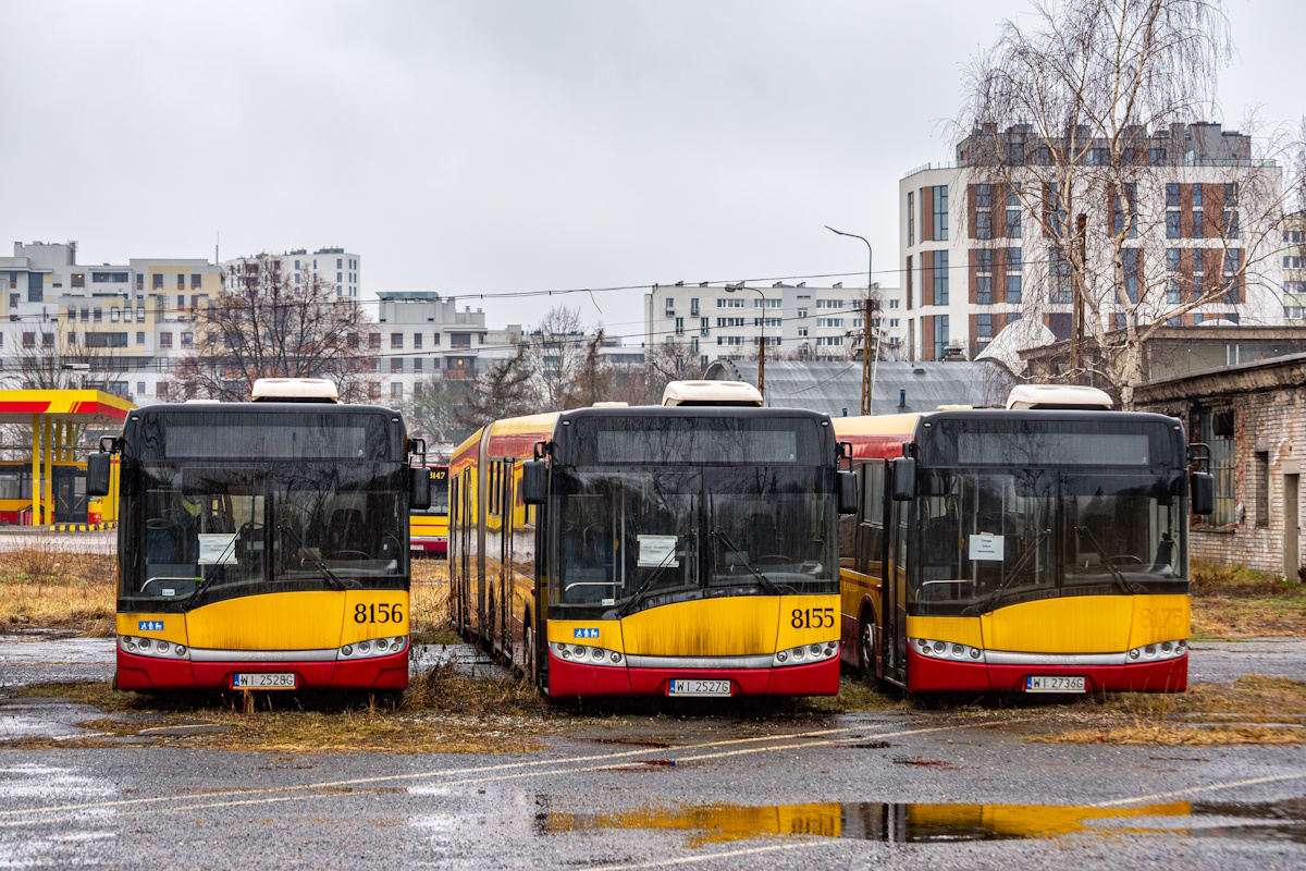 Warsaw, Solaris Urbino III 18 # 8156; Warsaw, Solaris Urbino III 18 # 8155; Warsaw, Solaris Urbino III 18 # 8175