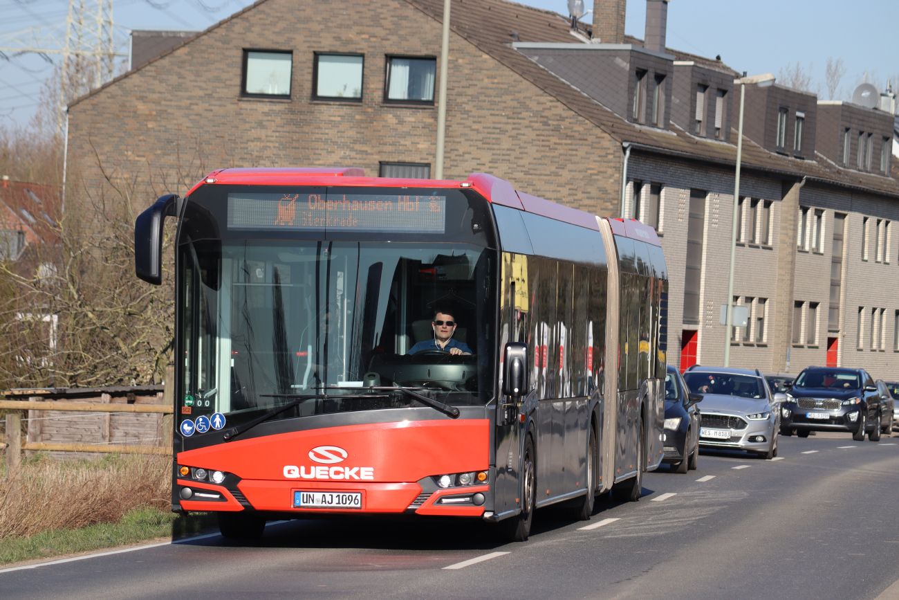 Unna, Solaris Urbino IV 18 # UN-AJ 1096; Oberhausen — Ersatzverkehr Generalsanierung Oberhausen — Emmerich