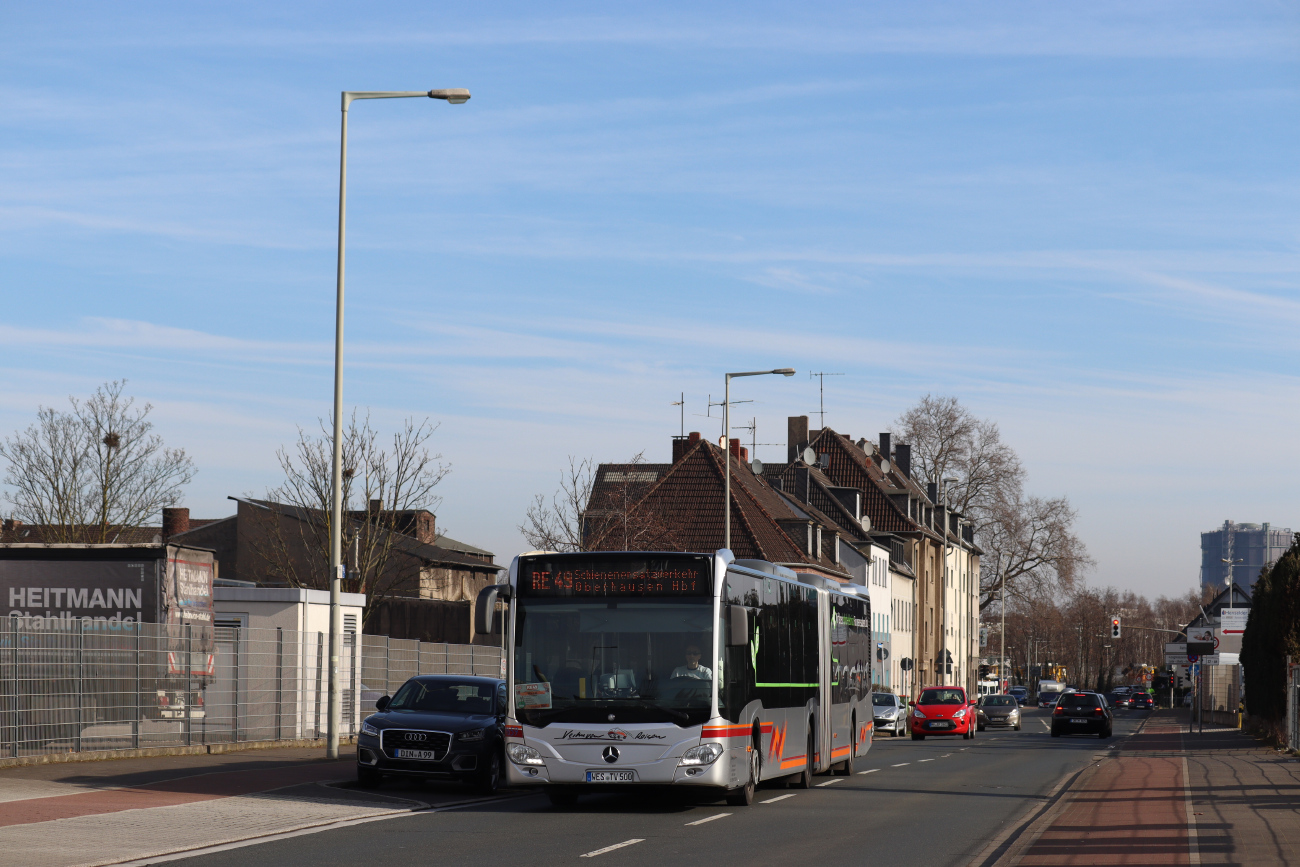 Wesel, Mercedes-Benz Citaro C2 G Hybrid # 9659; Oberhausen — Ersatzverkehr Generalsanierung Oberhausen — Emmerich