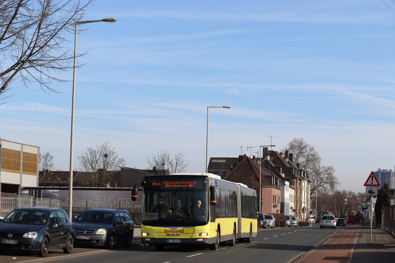 Recklinghausen, MAN A23 Lion's City G NG323 # 24; Oberhausen — Ersatzverkehr Generalsanierung Oberhausen — Emmerich