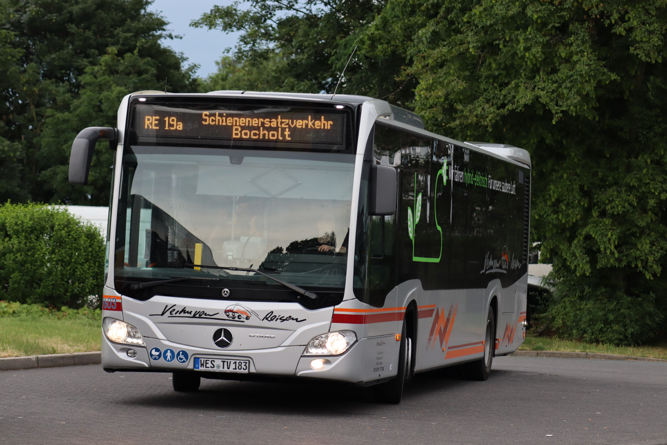 Wesel, Mercedes-Benz Citaro C2 Ü Hybrid # 9603; Oberhausen — Ersatzverkehr Generalsanierung Oberhausen — Emmerich