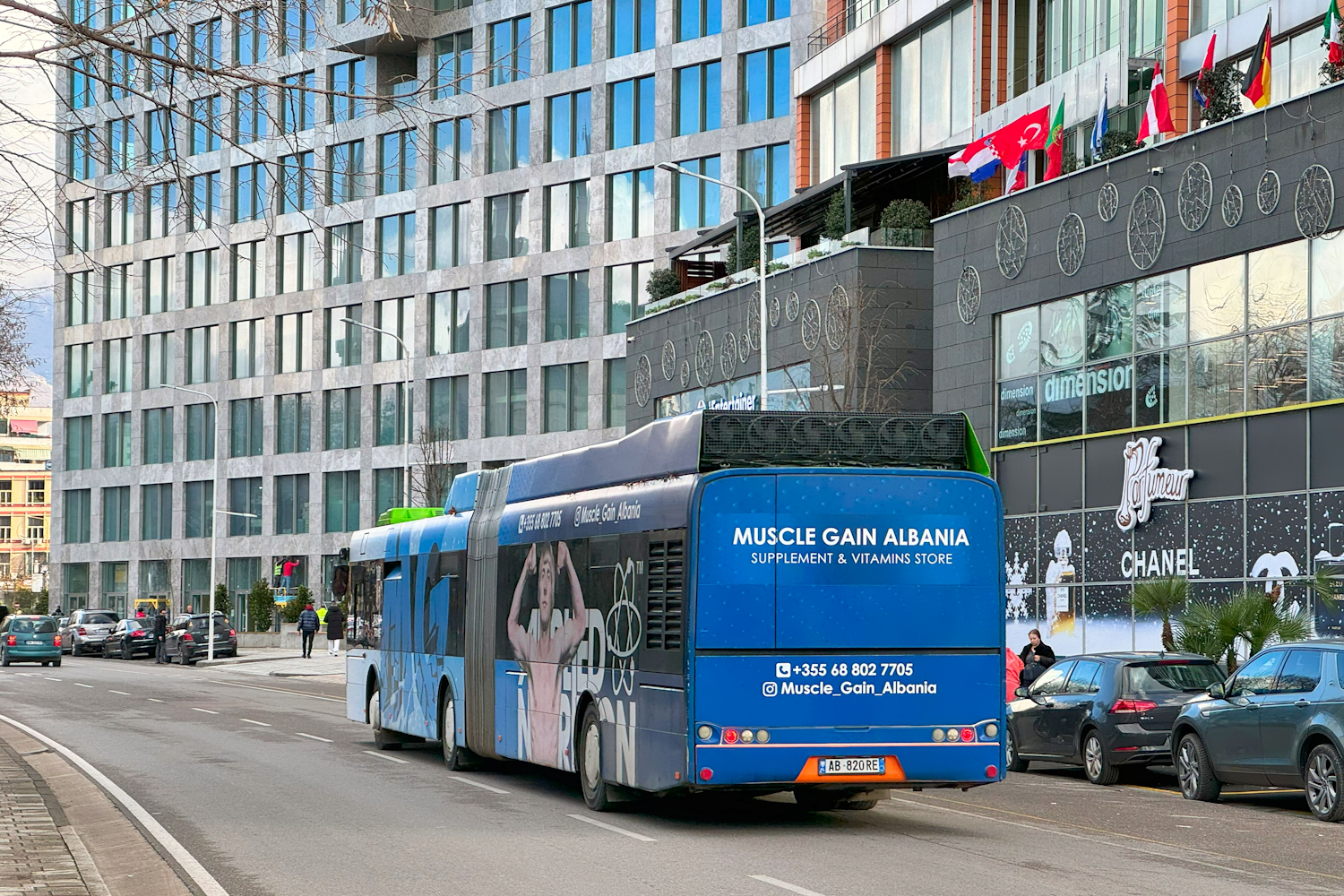 Tirana, Solaris Urbino III 18 Hybrid # AB-820RE