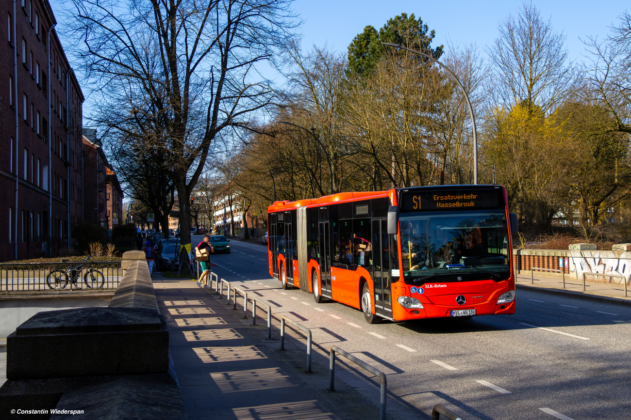Nauen, Mercedes-Benz Citaro C2 G # HVL-WG 186