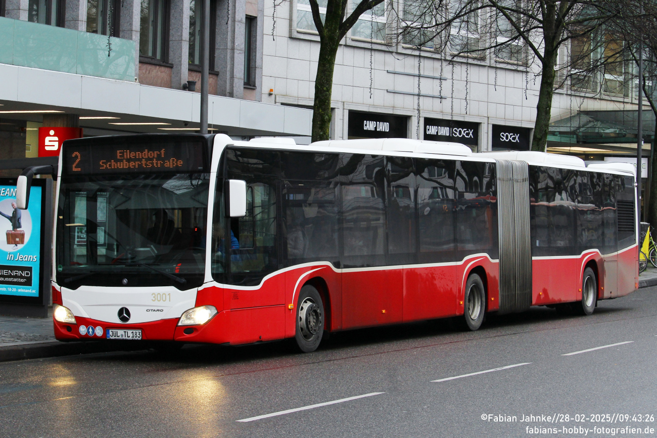 Düren, Mercedes-Benz Citaro C2 G # 3001