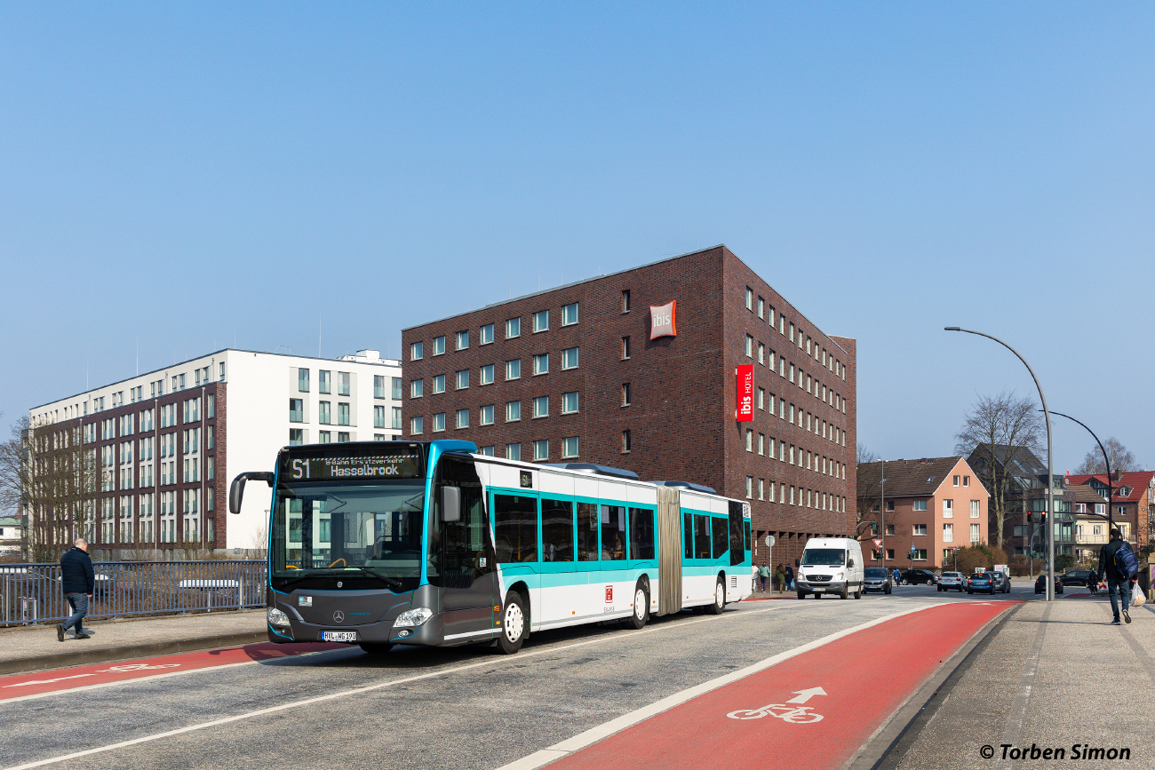 Nauen, Mercedes-Benz Citaro C2 G # HVL-WG 190